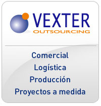 Logo de Vertex Outsourcing. Comercial, Logística, Producción, Proyectos a medida.